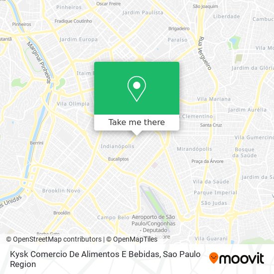 Kysk Comercio De Alimentos E Bebidas map