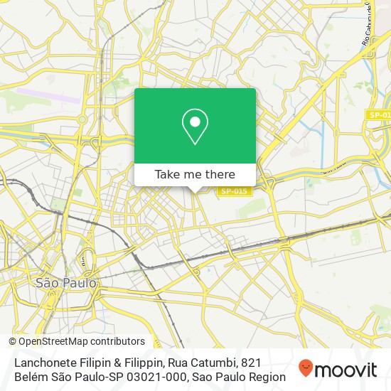 Lanchonete Filipin & Filippin, Rua Catumbi, 821 Belém São Paulo-SP 03021-000 map