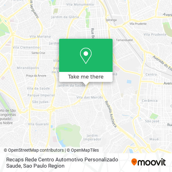 Recaps Rede Centro Automotivo Personalizado Saude map