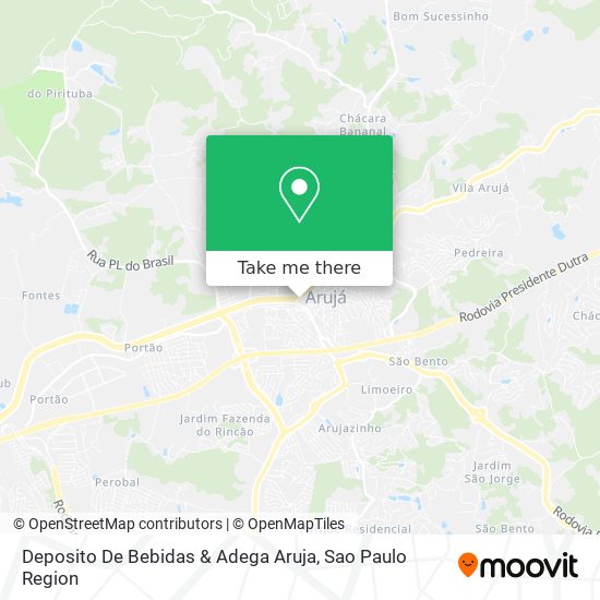 Deposito De Bebidas & Adega Aruja map