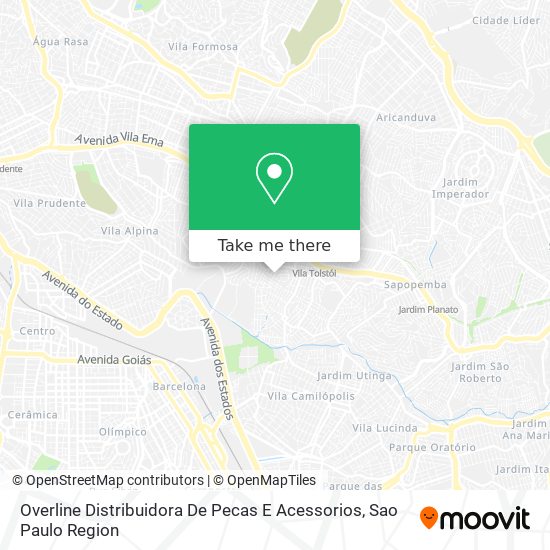Overline Distribuidora De Pecas E Acessorios map