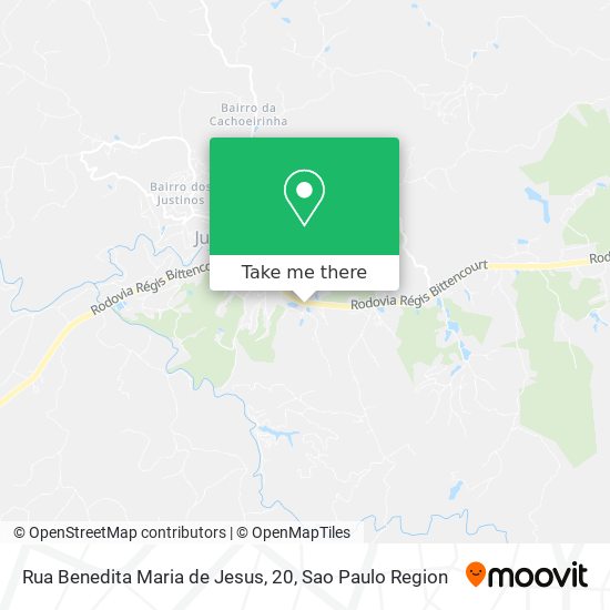 Rua Benedita Maria de Jesus, 20 map