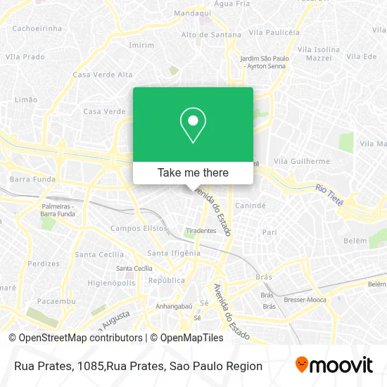 Rua Prates, 1085,Rua Prates map