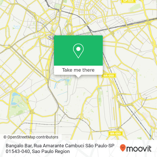 Bangalo Bar, Rua Amarante Cambuci São Paulo-SP 01543-040 map