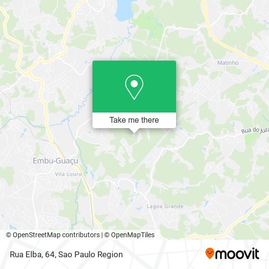 Rua Elba, 64, Embu-Guaçu-SP map