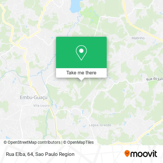 Rua Elba, 64, Embu-Guaçu-SP map