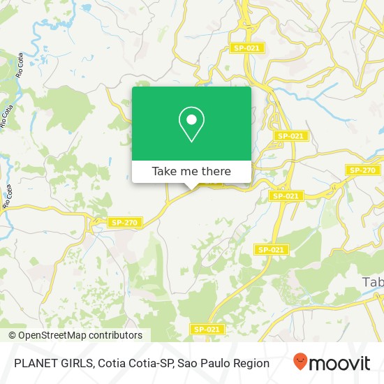 PLANET GIRLS, Cotia Cotia-SP map