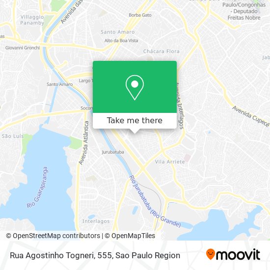 Rua Agostinho Togneri, 555 map