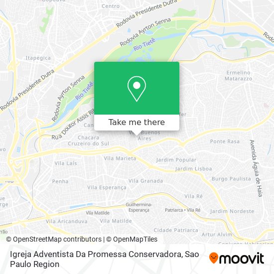 Igreja Adventista Da Promessa Conservadora map