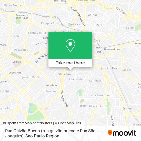 Rua Galvão Bueno (rua galvão bueno e Rua São Joaquim) map