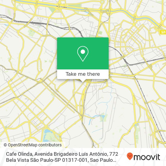 Cafe Olinda, Avenida Brigadeiro Luís Antônio, 772 Bela Vista São Paulo-SP 01317-001 map