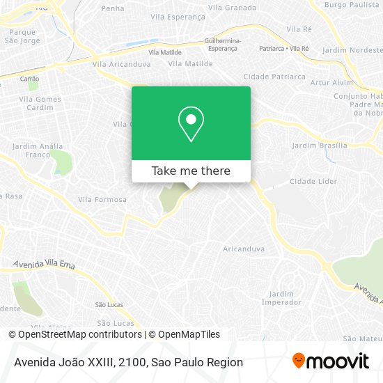 Avenida João XXIII, 2100 map