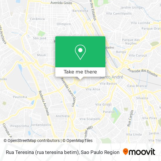 Rua Teresina (rua teresina betim) map