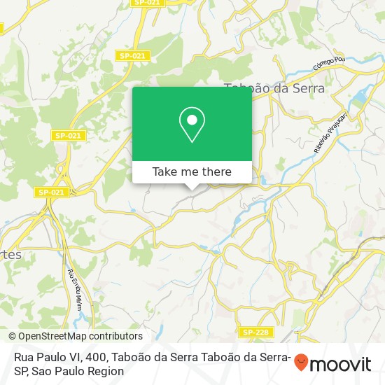 Rua Paulo VI, 400, Taboão da Serra Taboão da Serra-SP map