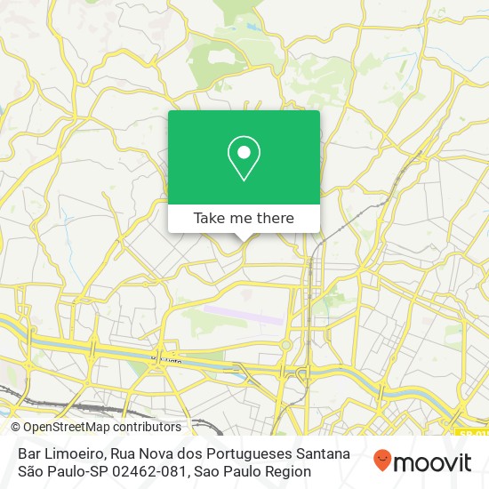 Bar Limoeiro, Rua Nova dos Portugueses Santana São Paulo-SP 02462-081 map