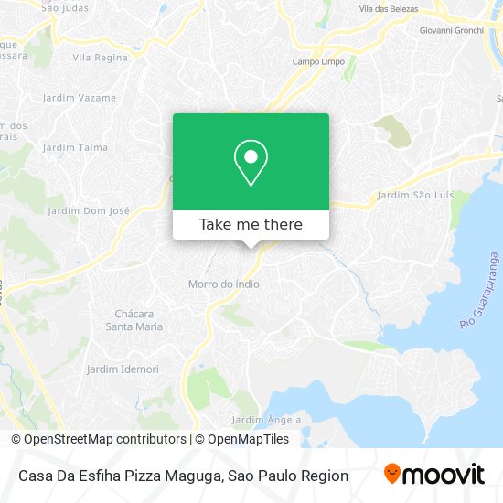Casa Da Esfiha Pizza Maguga map