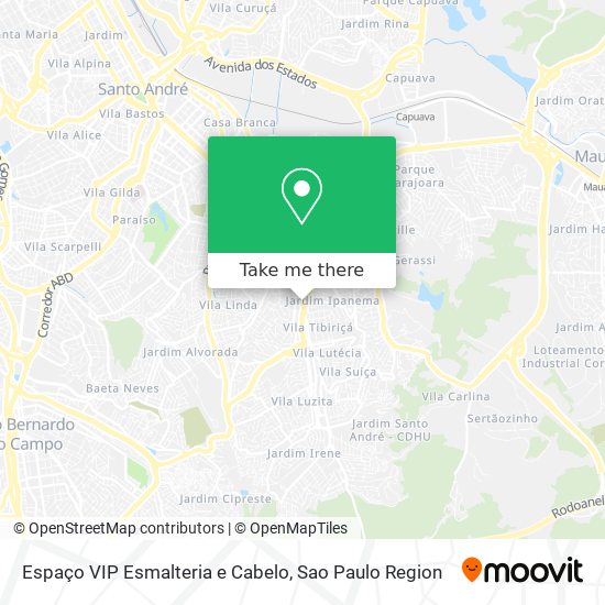 Espaço VIP Esmalteria e Cabelo map