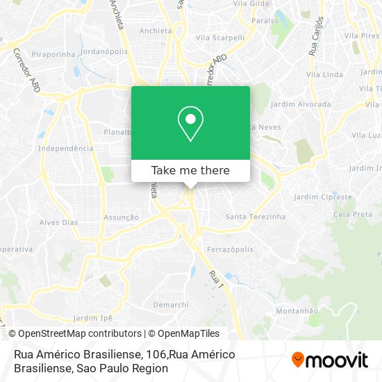Rua Américo Brasiliense, 106,Rua Américo Brasiliense map