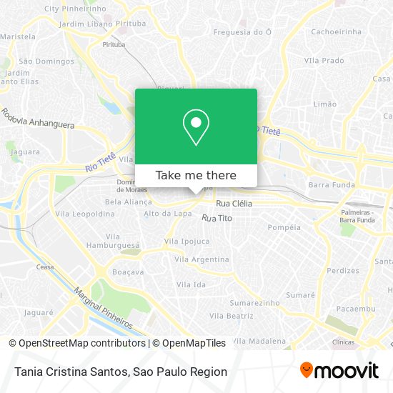 Tania Cristina Santos map