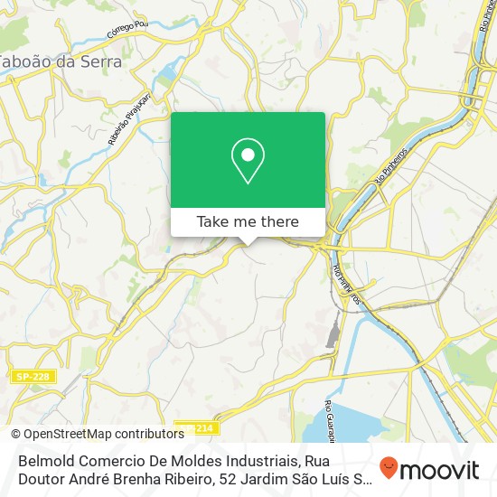 Mapa Belmold Comercio De Moldes Industriais, Rua Doutor André Brenha Ribeiro, 52 Jardim São Luís São Paulo-SP 05841-100