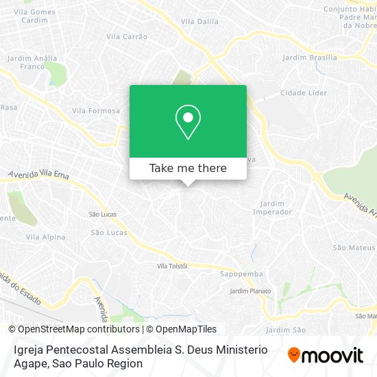 Igreja Pentecostal Assembleia S. Deus Ministerio Agape map