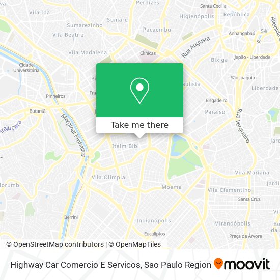 Highway Car Comercio E Servicos map