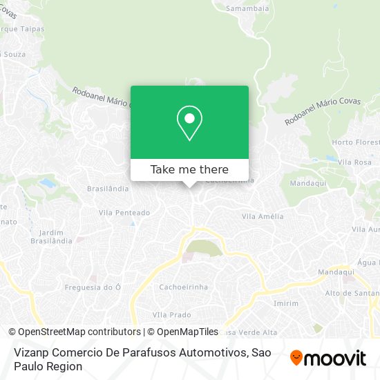 Mapa Vizanp Comercio De Parafusos Automotivos