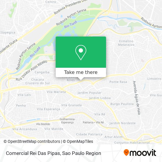 Comercial Rei Das Pipas map