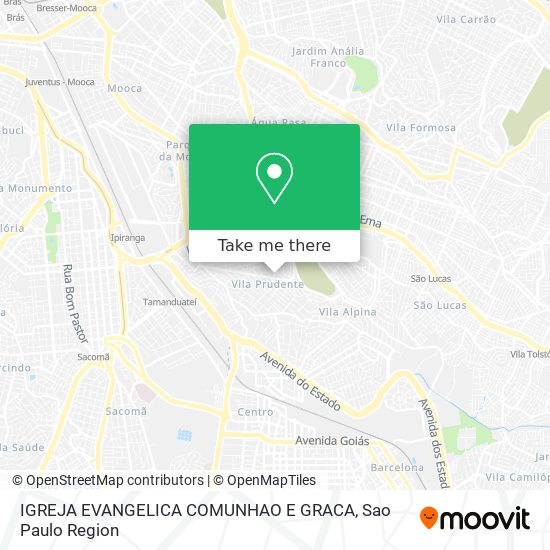 Mapa IGREJA EVANGELICA COMUNHAO E GRACA