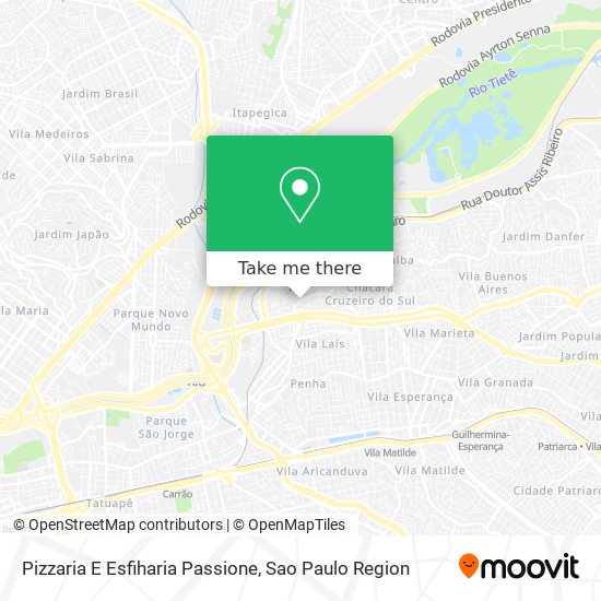 Pizzaria E Esfiharia Passione map