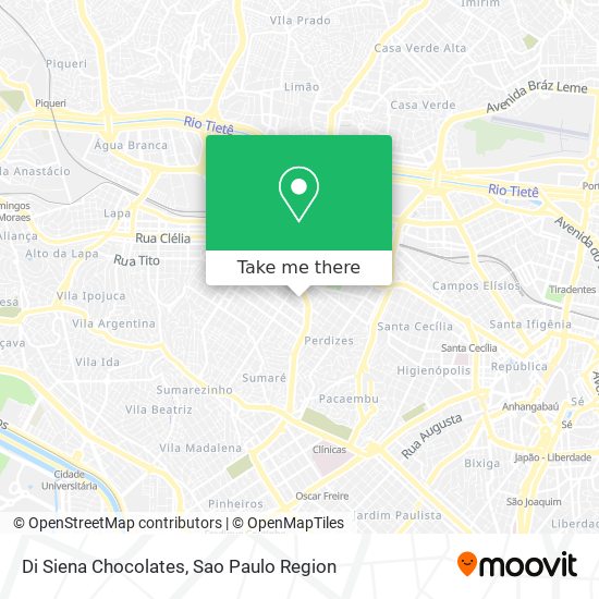 Di Siena Chocolates map