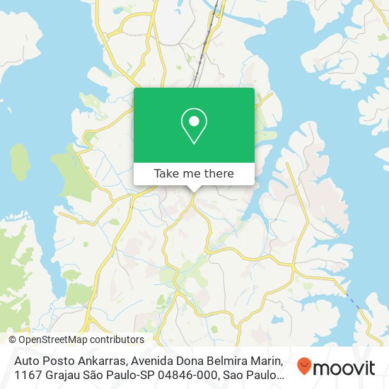 Auto Posto Ankarras, Avenida Dona Belmira Marin, 1167 Grajau São Paulo-SP 04846-000 map