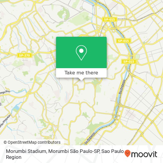Morumbi Stadium, Morumbi São Paulo-SP map