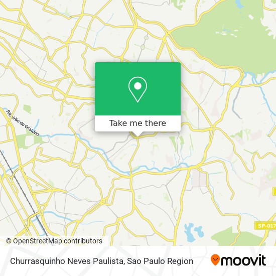 Mapa Churrasquinho Neves Paulista