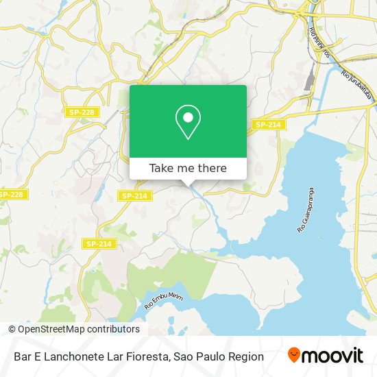 Mapa Bar E Lanchonete Lar Fioresta