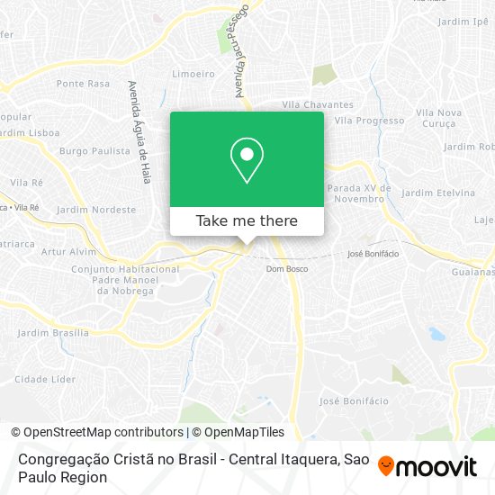 Congregação Cristã no Brasil - Central Itaquera map