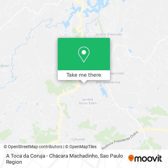 A Toca da Coruja - Chácara Machadinho map