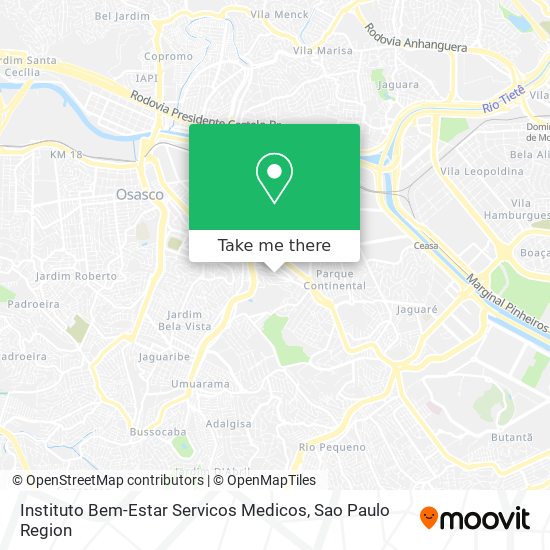 Instituto Bem-Estar Servicos Medicos map