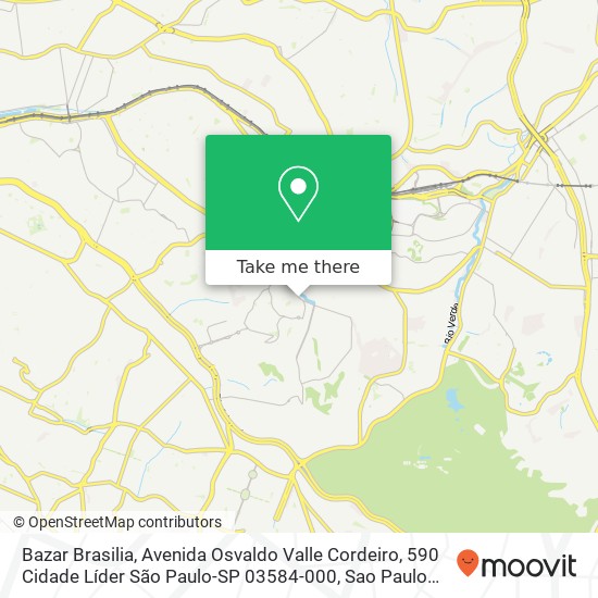 Bazar Brasilia, Avenida Osvaldo Valle Cordeiro, 590 Cidade Líder São Paulo-SP 03584-000 map