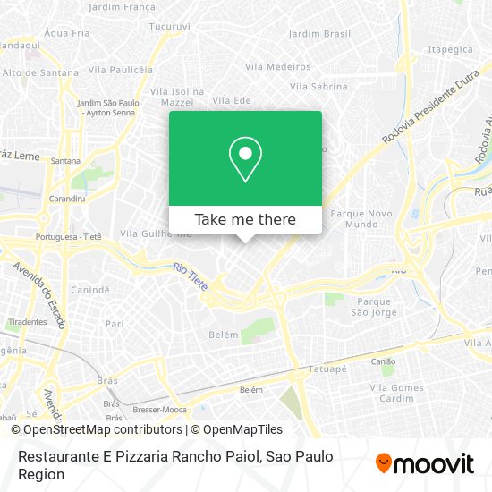 Restaurante E Pizzaria Rancho Paiol map