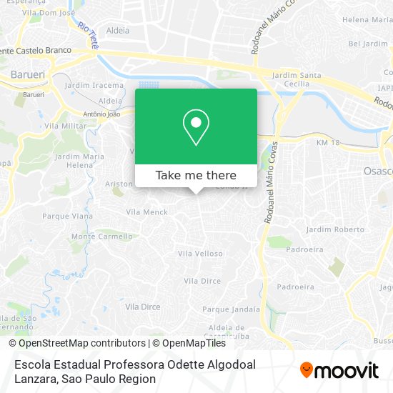 Escola Estadual Professora Odette Algodoal Lanzara map