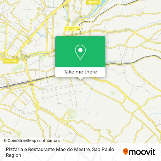 Pizzaria e Restaurante Mao do Mestre map