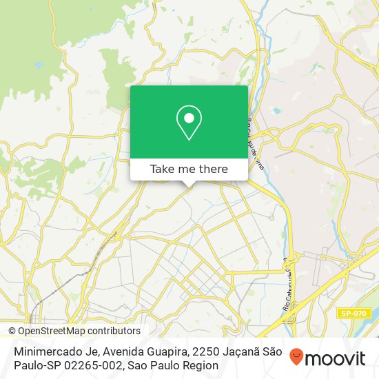 Minimercado Je, Avenida Guapira, 2250 Jaçanã São Paulo-SP 02265-002 map