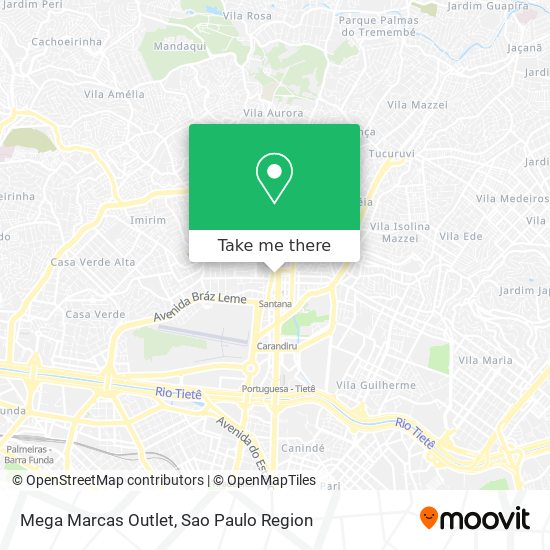 Mega Marcas Outlet map