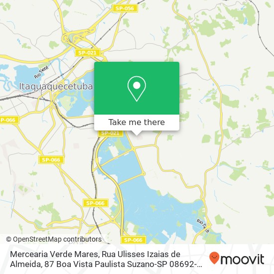 Mercearia Verde Mares, Rua Ulisses Izaias de Almeida, 87 Boa Vista Paulista Suzano-SP 08692-040 map