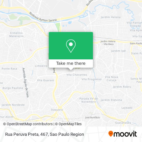 Mapa Rua Peruva Preta, 467