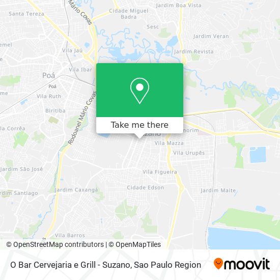 O Bar Cervejaria e Grill - Suzano map