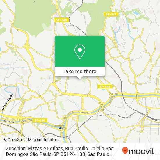 Zucchinni Pizzas e Esfihas, Rua Emílio Colella São Domingos São Paulo-SP 05126-130 map