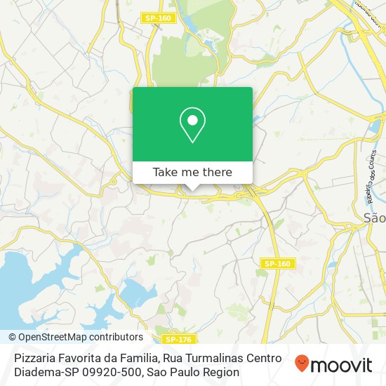 Pizzaria Favorita da Familia, Rua Turmalinas Centro Diadema-SP 09920-500 map