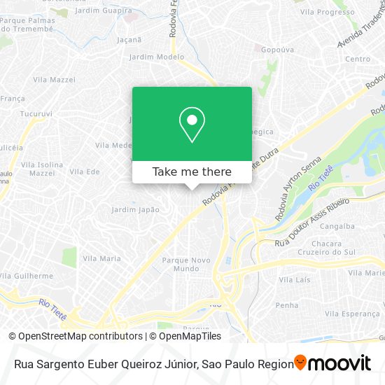 Mapa Rua Sargento Euber Queiroz Júnior